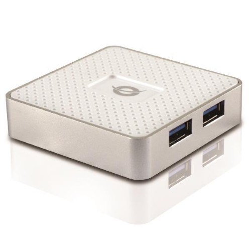 Conceptronic HUBBIES03W - Hub - 4 x SuperSpeed USB 3.0 - desktop